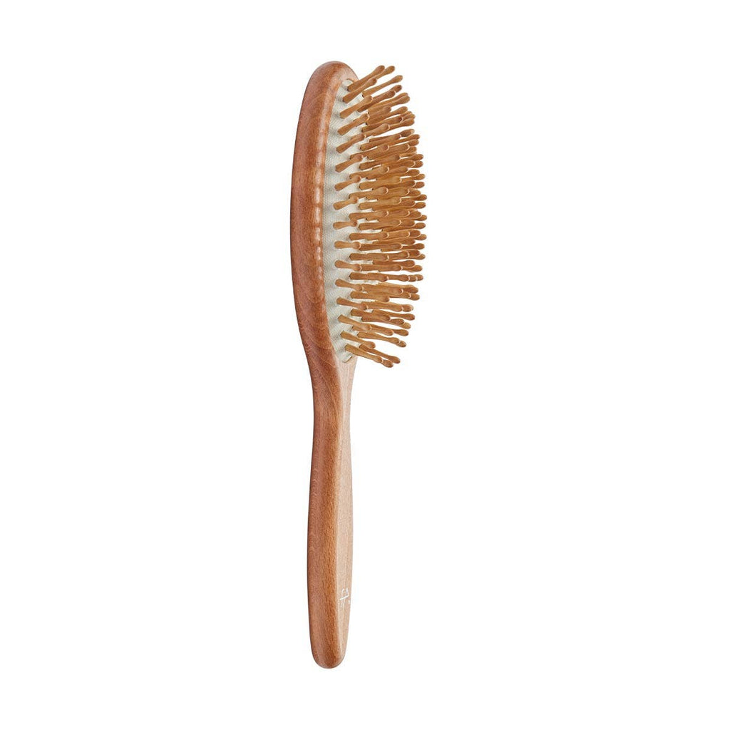 FA BRUSHES Oval Massage Hairbrush with Wooden Pins