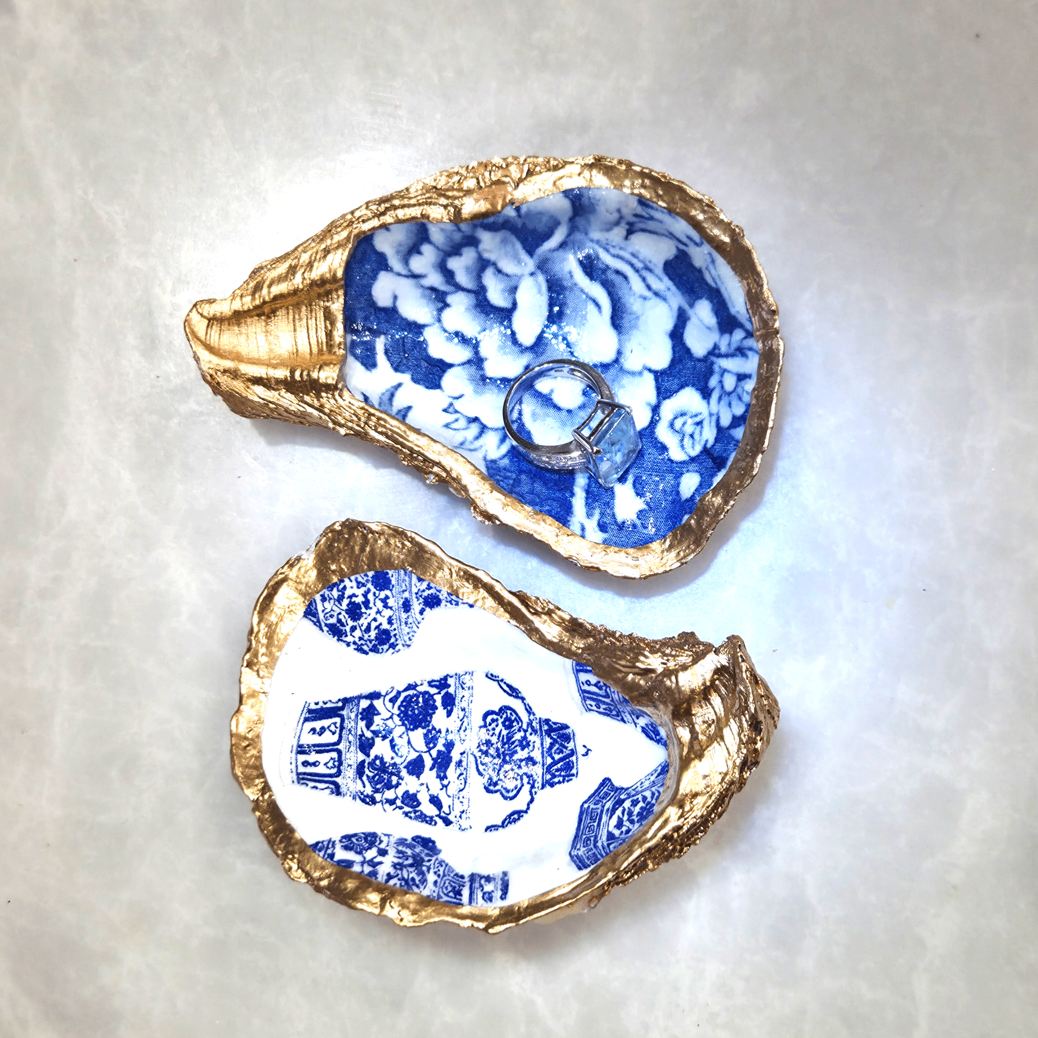 ALISON BROOKE DESIGNS Ginger Jar Oyster Trinket Tray