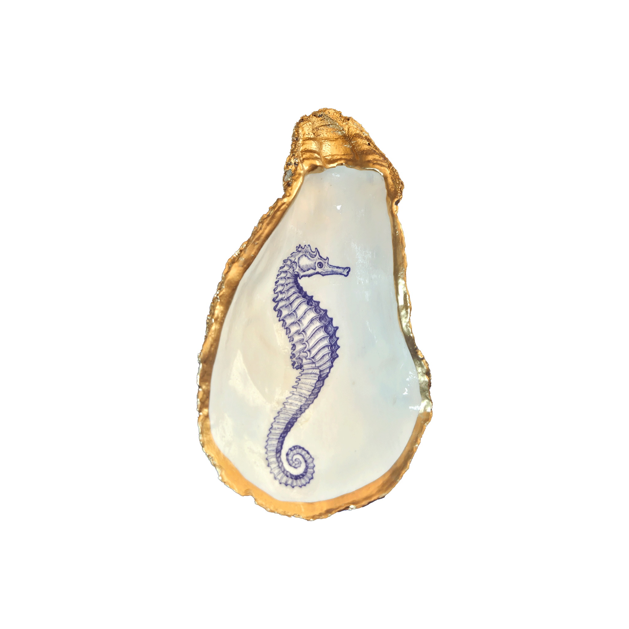 ALISON BROOKE DESIGNS Seahorse Oyster Trinket Dish