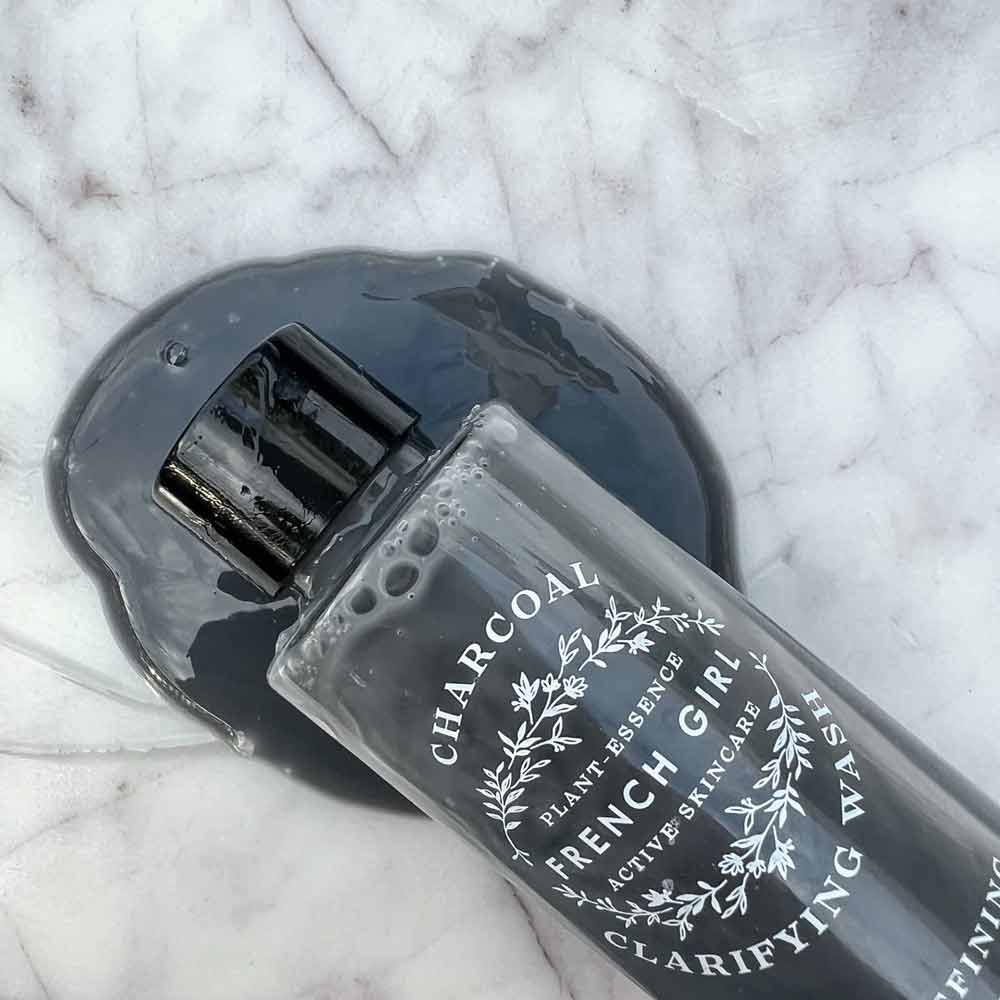 French Girl Organic Charcoal Clarifying Facial Wash Texture