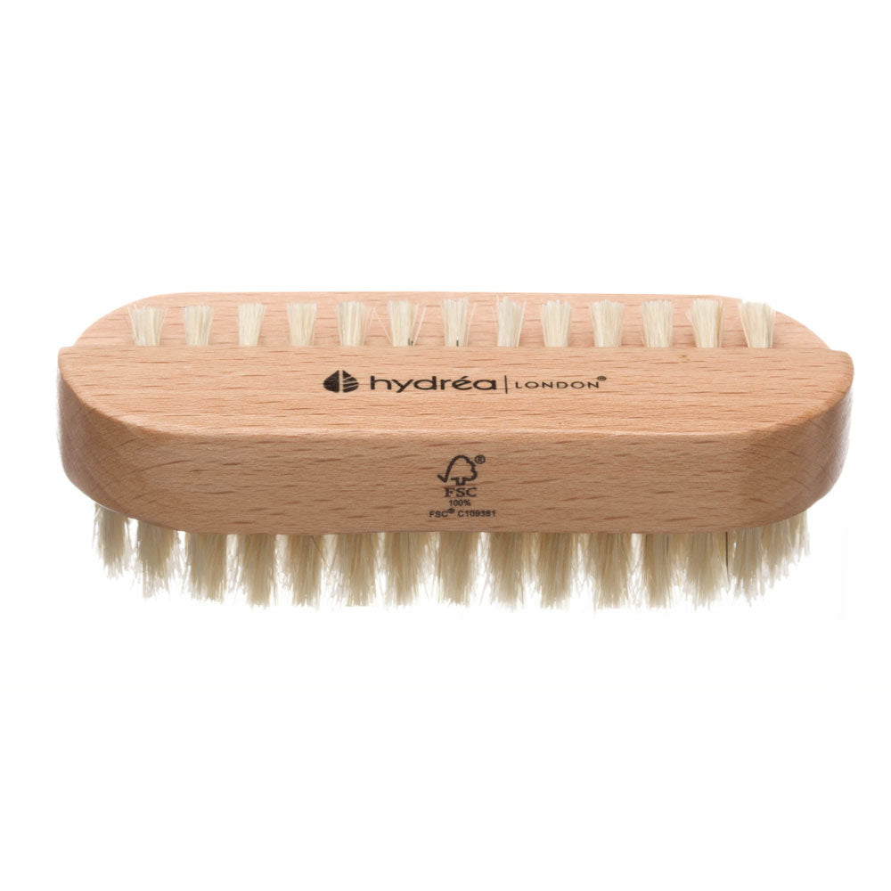HYDREA LONDON Dual Sided Natural Bristle Nail Brush