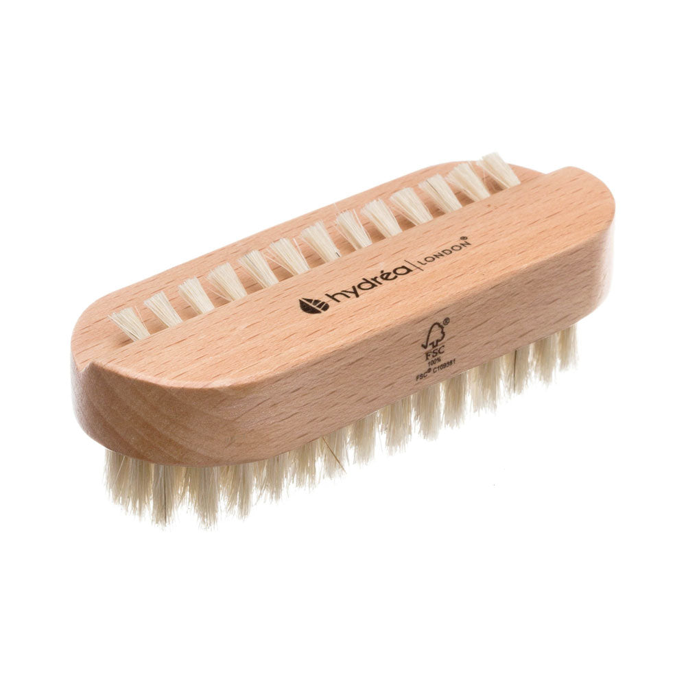 HYDREA LONDON Dual Sided Natural Bristle Nail Brush