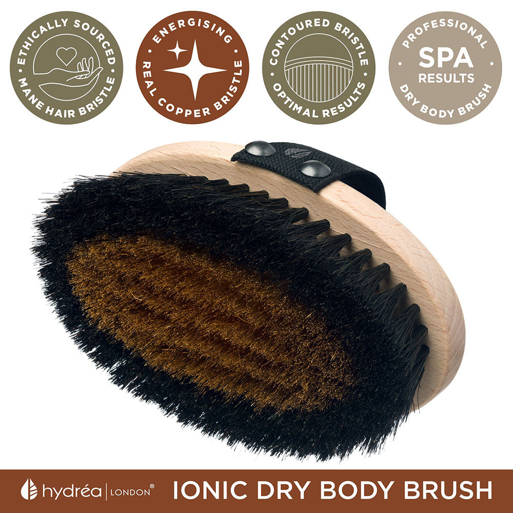HYDREA LONDON Copper Glow Ionic Dry Body Brush