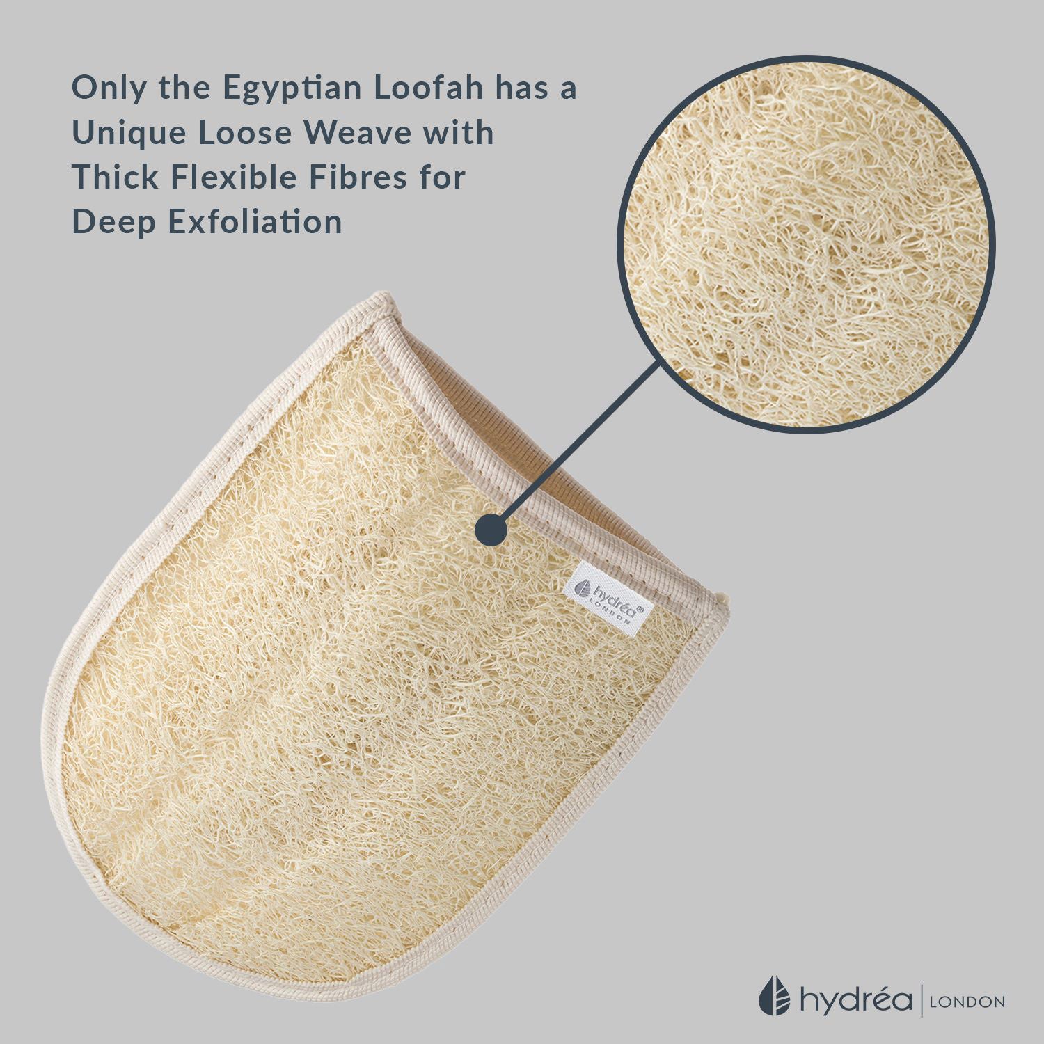 HYDREA LONDON Organic Egyptian Loofah Spa Mitt