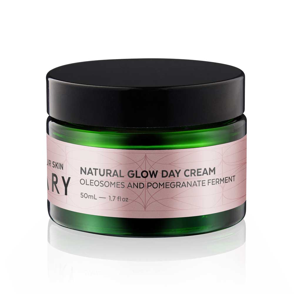 Votary natural glow day cream jar side