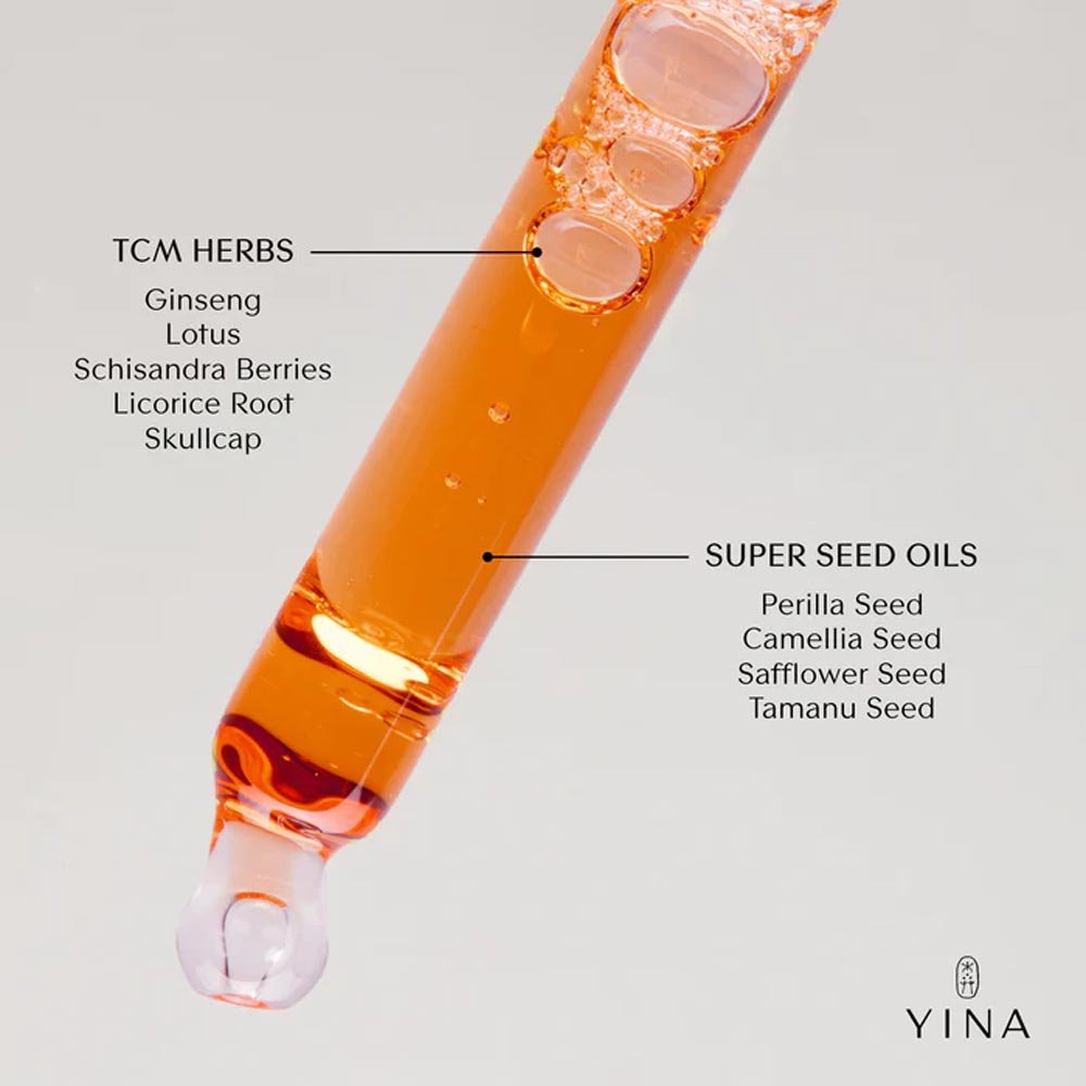 YINA clarify botanical serum benefits oil texture 