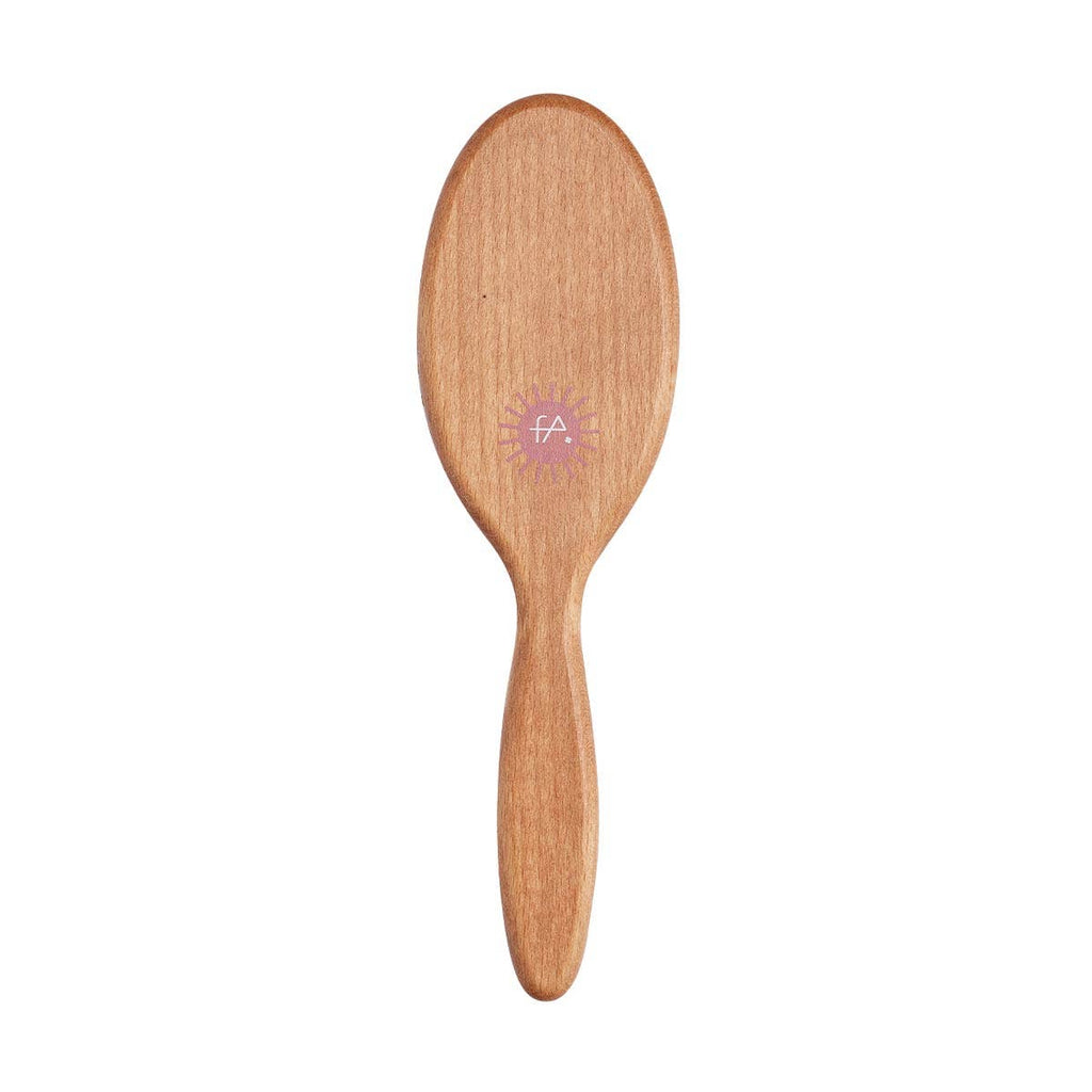 FA BRUSHES Oval Massage Hairbrush with Wooden Pins