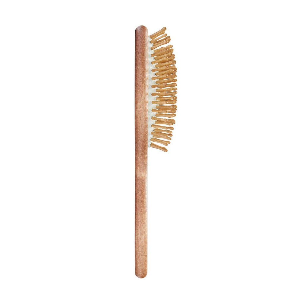 FA BRUSHES Oval Massage Hairbrush with Wooden Pins