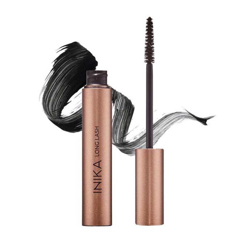 inika organic long lash mascara black swatch
