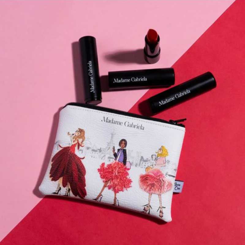 madame gabriela the jet set gift makeup purse