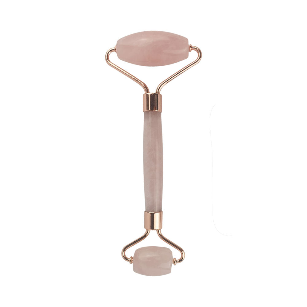 rose quartz crystal facial roller
