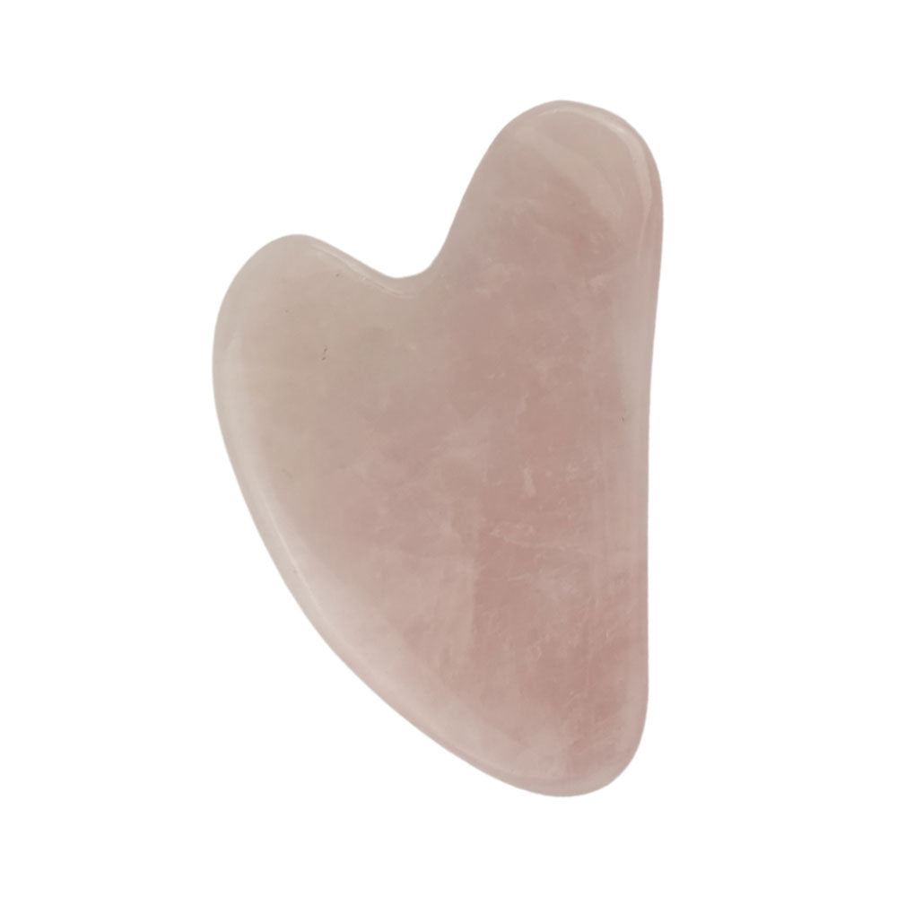 rose quartz crystal gua sha