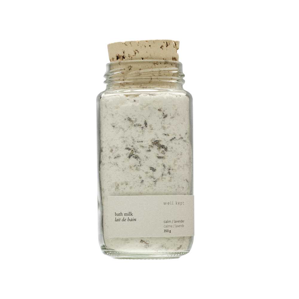 well kept bath milk calm