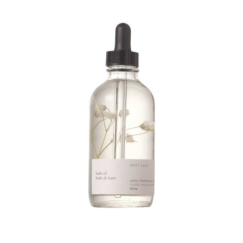 well kept bath oil settle