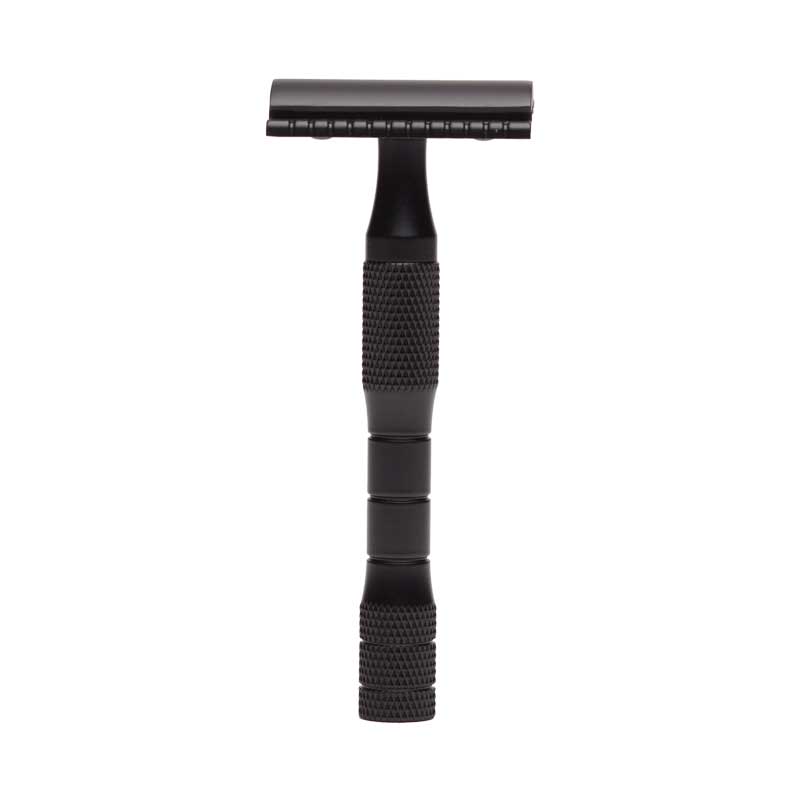 well kept black razor standing