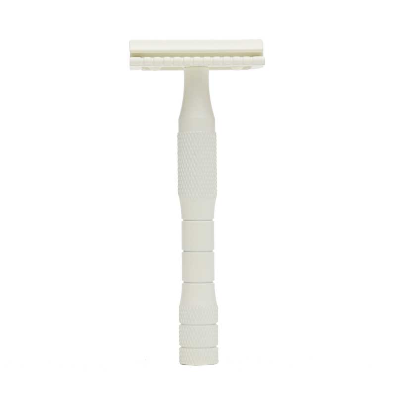well kept cream razor standing