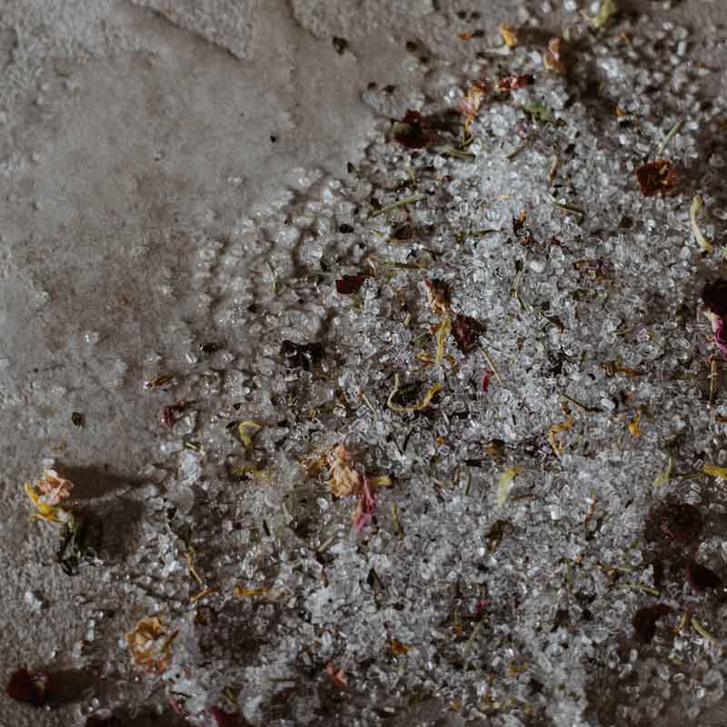 well kept ivory soaking salts spilled