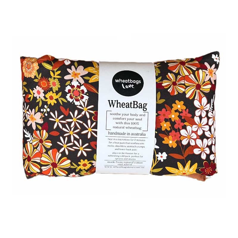 wheatbage love wheatbag groovy flowers