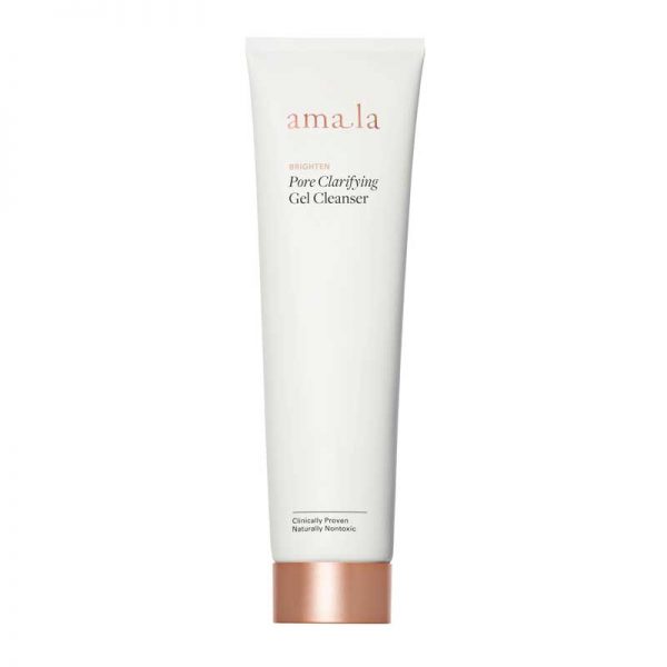 amala brighten pore clarifying gel facial cleanser, certified natural facial cleanser
