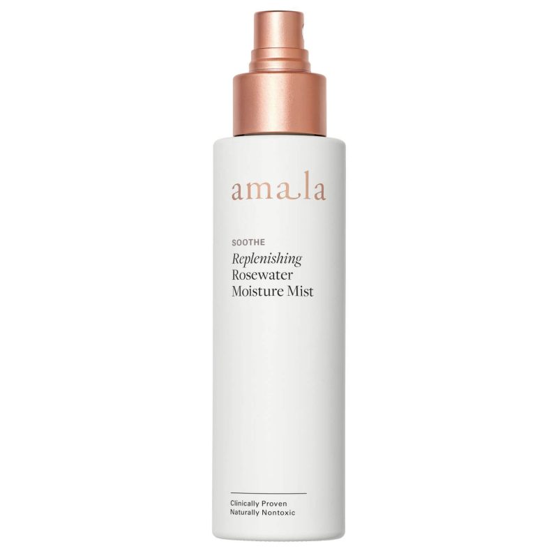 amala soothe replenishing rosewater moisture mist natural hydrating facial toner mist for sensitive skin