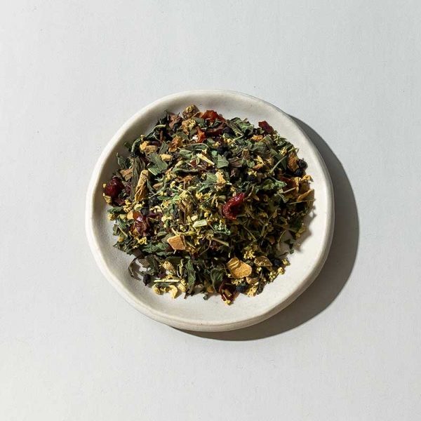 organic merchant tea on dish immune