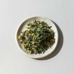 organic merchant tea on dish restful