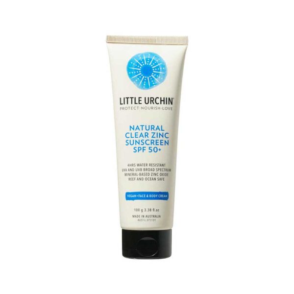 LITTLE URCHIN <p>Natural Clear Zinc Sunscreen SPF 50+