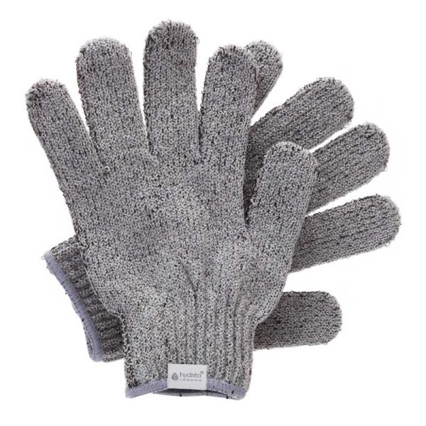 HYDREA LONDON <p>Carbonized Bamboo Exfoliating Gloves