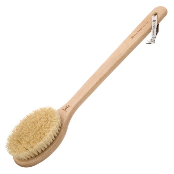 Hydrea London Long Handled Classic body brush with cactus bristle