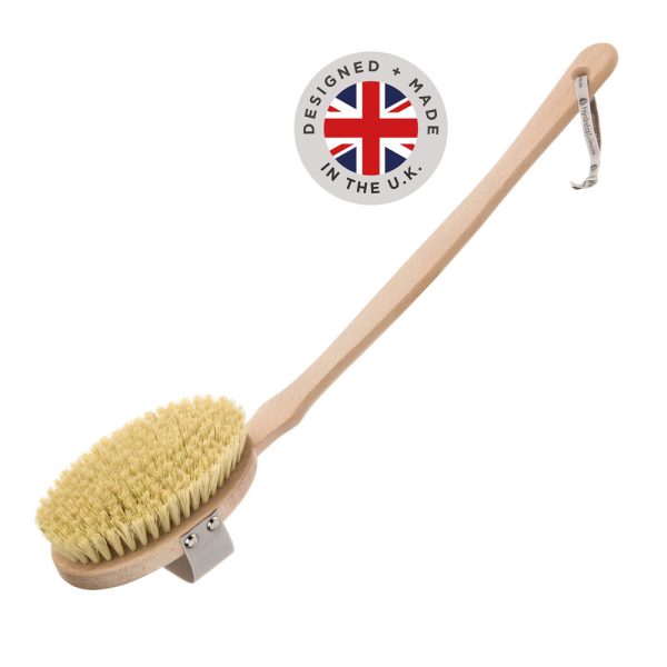 HYDREA LONDON<p> Dry Body Brush with Detachable Handle